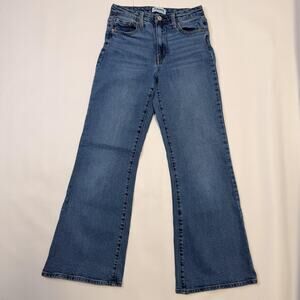 RSQ Jeans Womens 27 Blue High Rise Flare Stretch Denim 5 Pocket Medium Wash